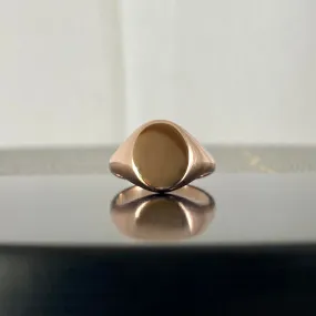 Classic Oval 11mm x 9mm - 9 Carat Rose Gold Signet Ring