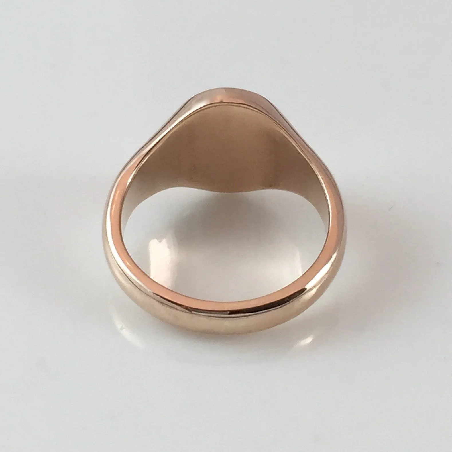 Classic Oval 20mm x 16mm - 18 Carat Rose Gold Signet Ring