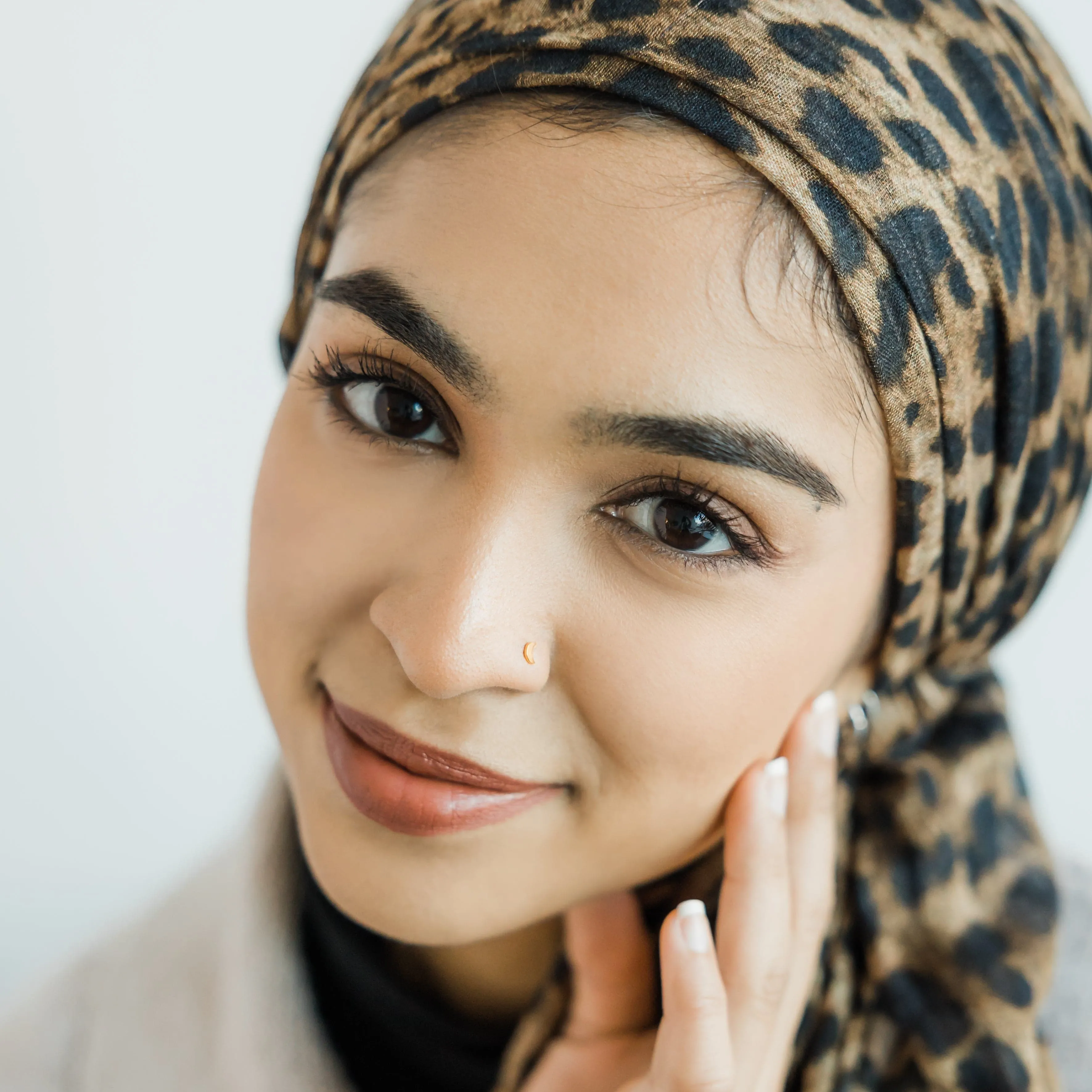 Crescent Stud Nose Ring
