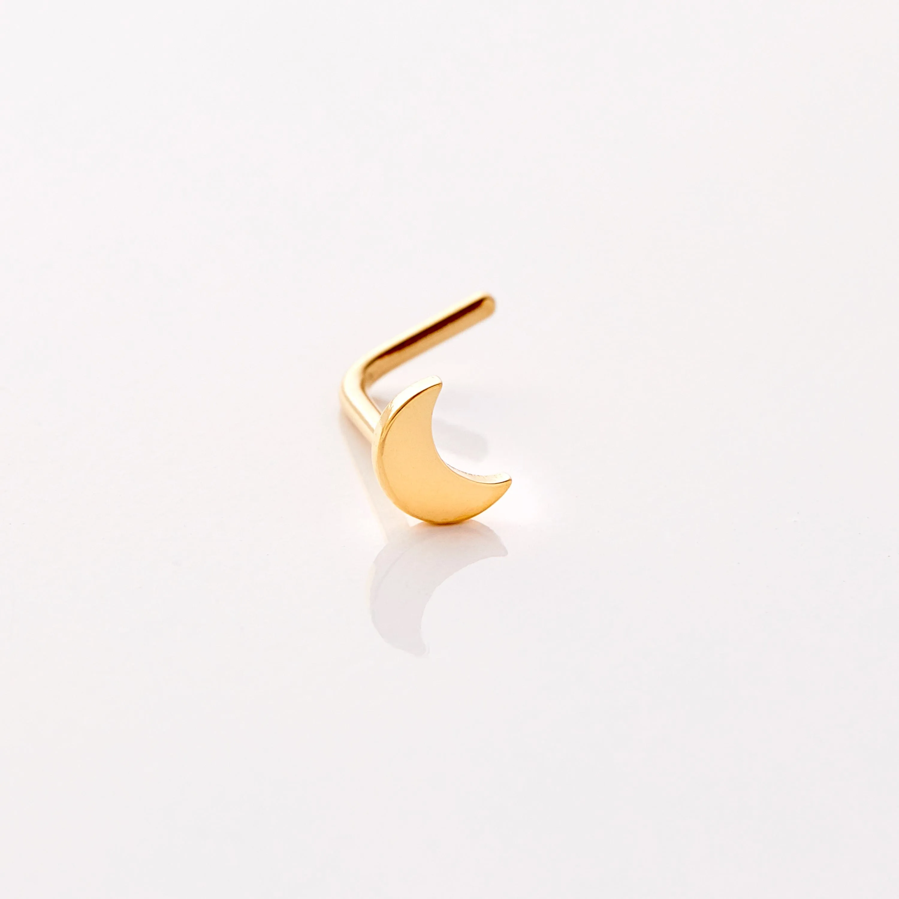 Crescent Stud Nose Ring