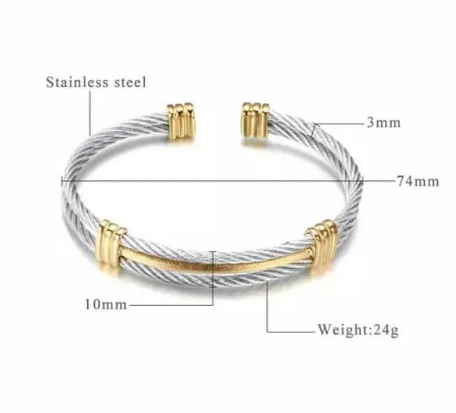 Crossover Cable Bracelet