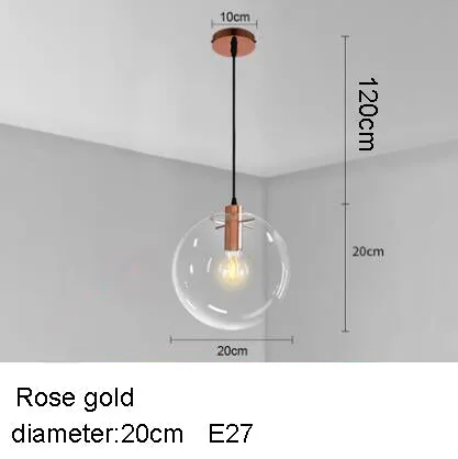 Crystal Ball Pendant Light