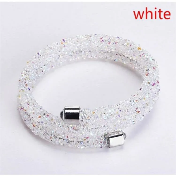 Crystal Double Wrap Bracelet
