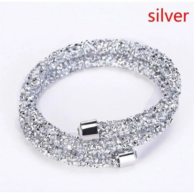 Crystal Double Wrap Bracelet