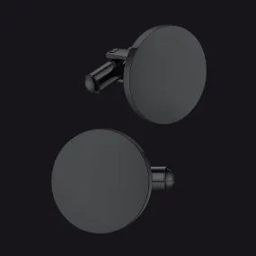Custom Engraved Round Cufflinks for Men