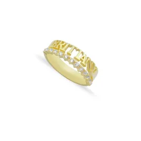 Custom Eternity Name Band Ring