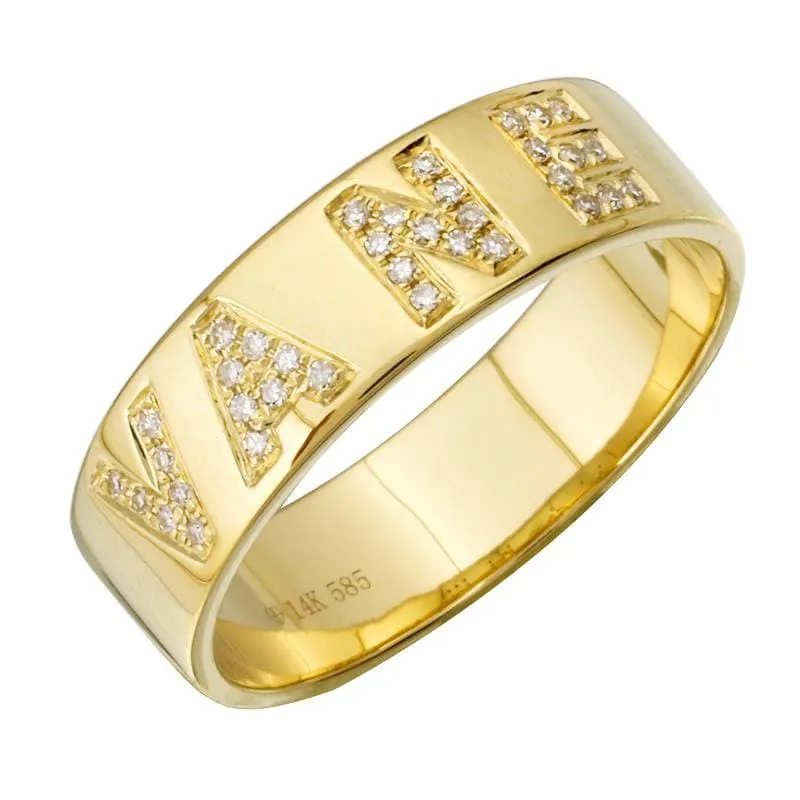 Custom Name Ring