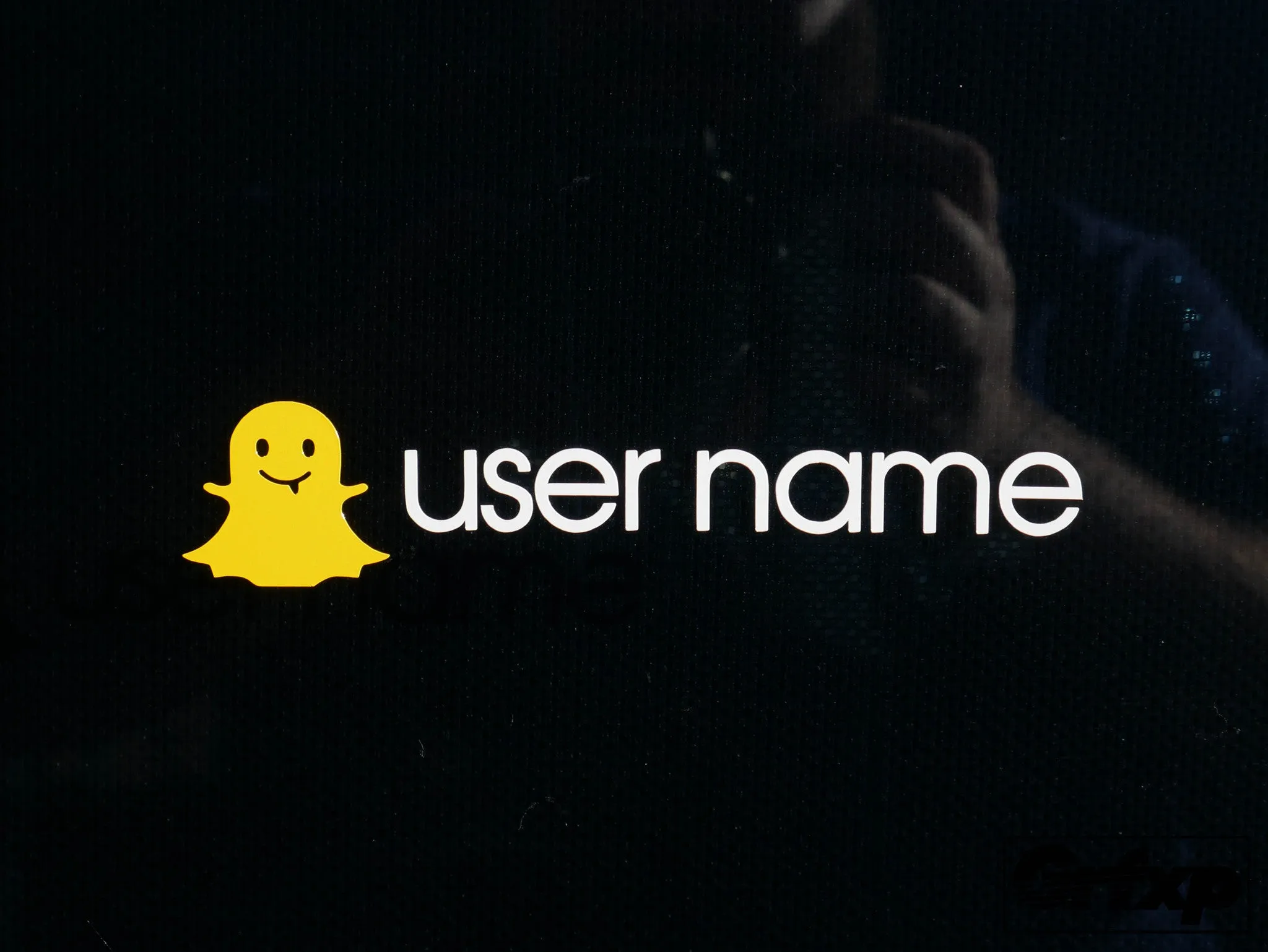 Custom SnapChat User Name Sticker (Two Pack)
