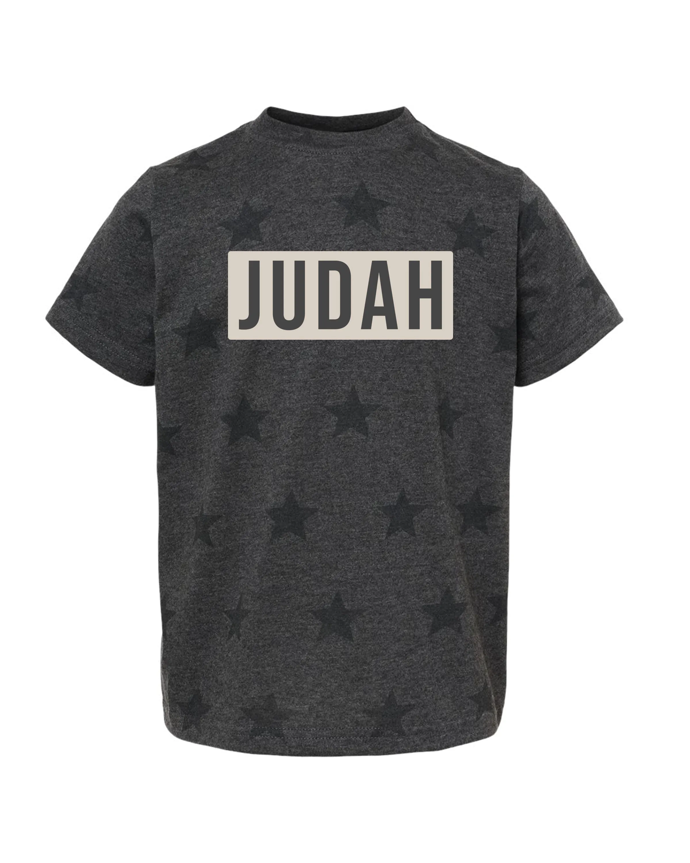 Customizable Black Star Name Block | Kids Tee