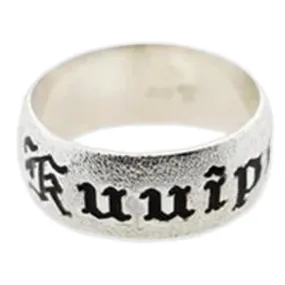 Customized Hawaiian Heirloom Silver Ring- 17 Sizes