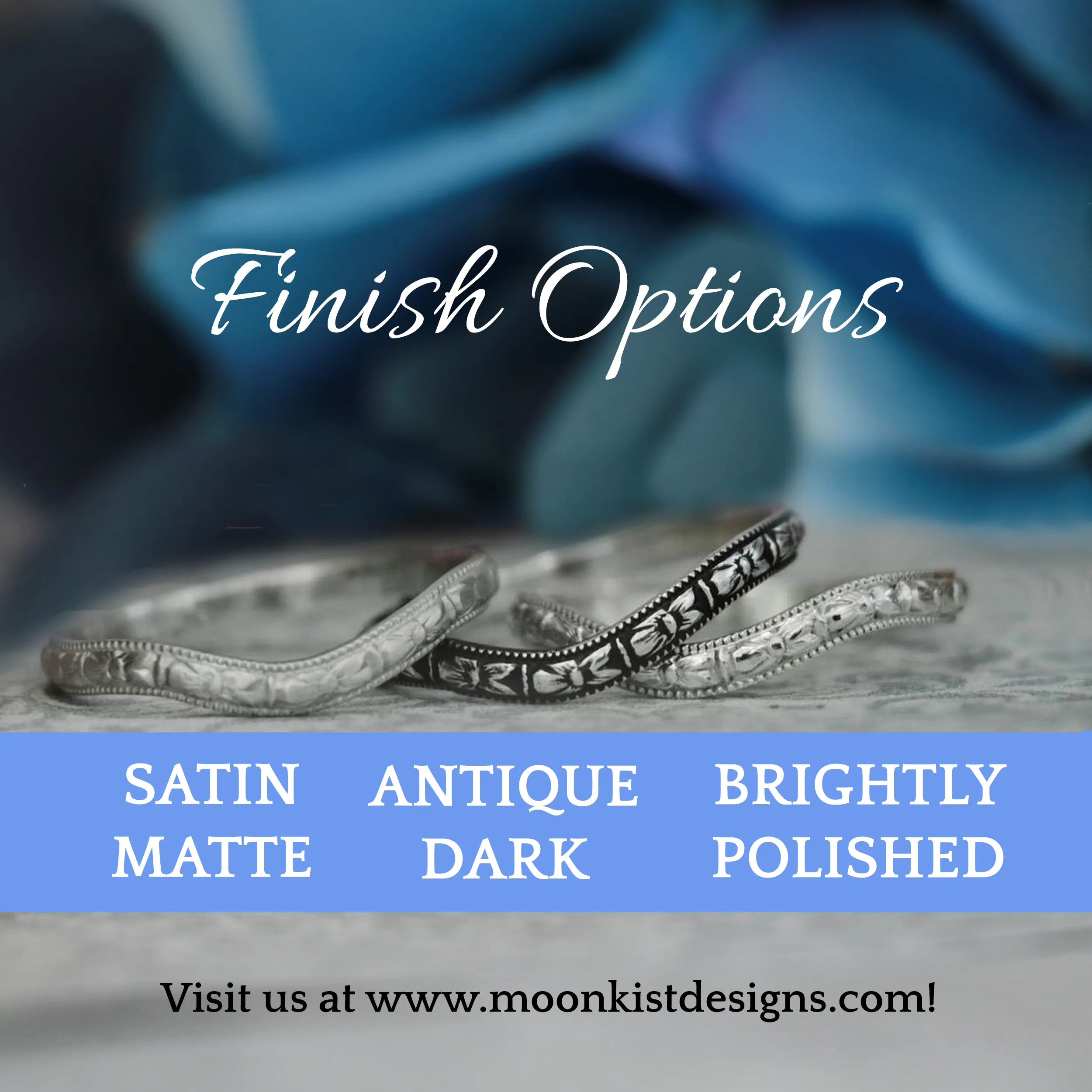 Dainty Celtic Engagement Ring Set Sterling Silver | Moonkist Designs