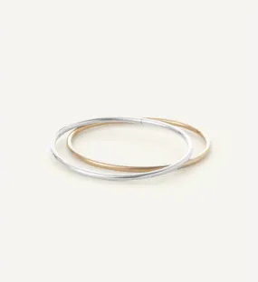 Dane Bangle Set of 2 Two Tone