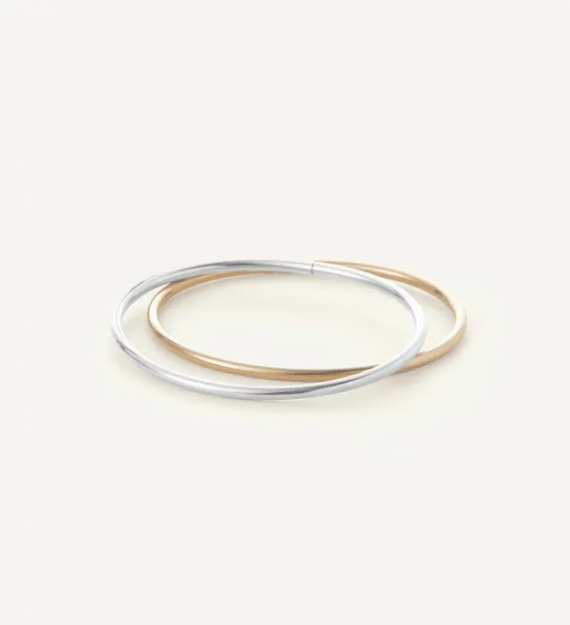 Dane Bangle Set of 2 Two Tone