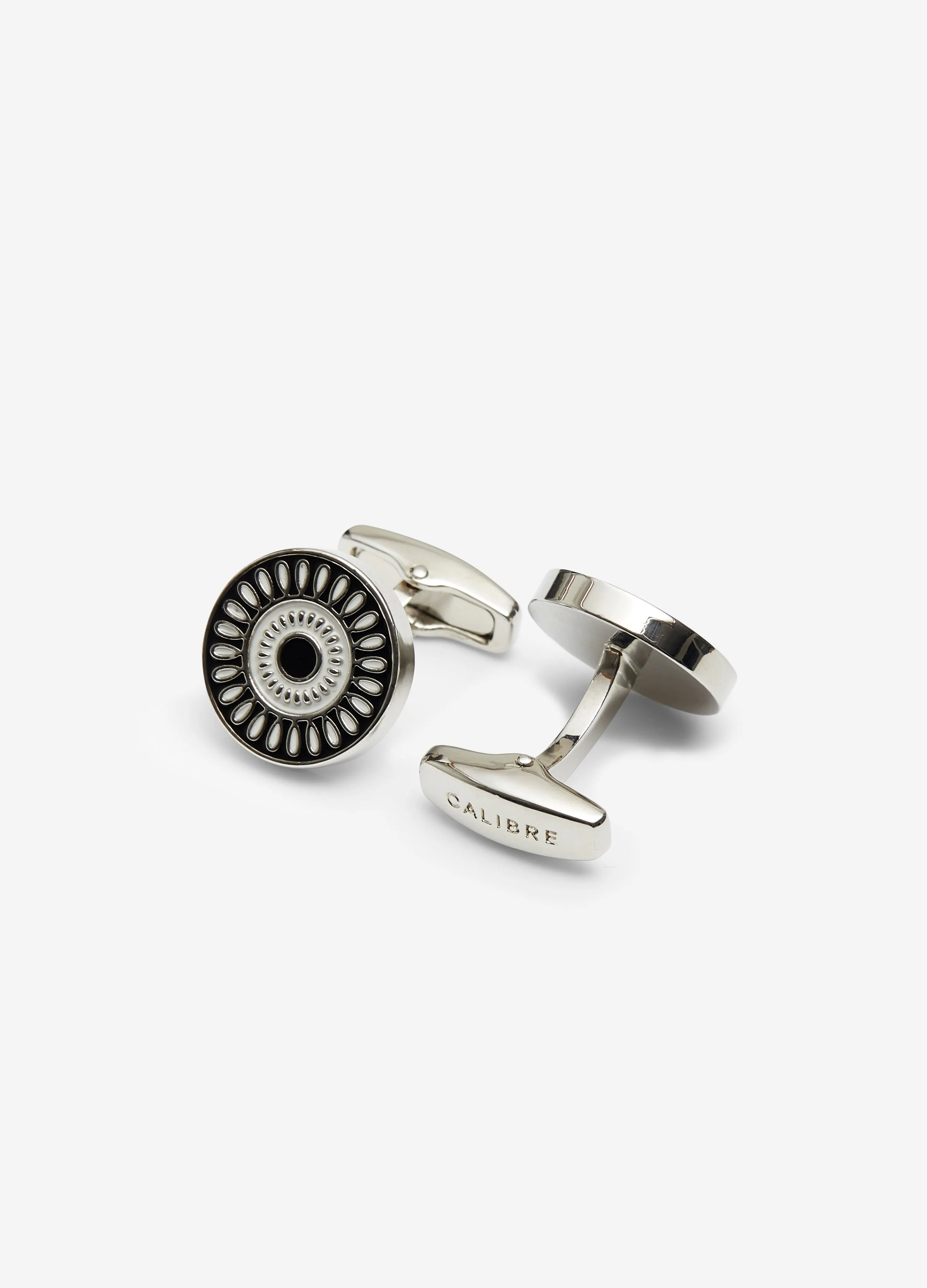 Deco Cufflinks White Combo
