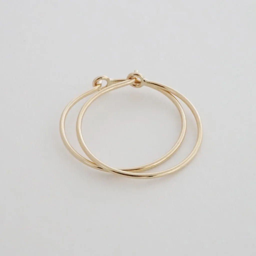 Everyday Hoops, 14k Gold