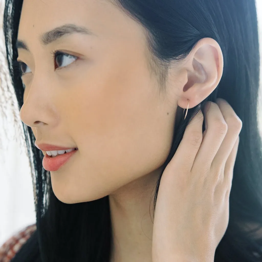 Everyday Hoops, 14k Gold