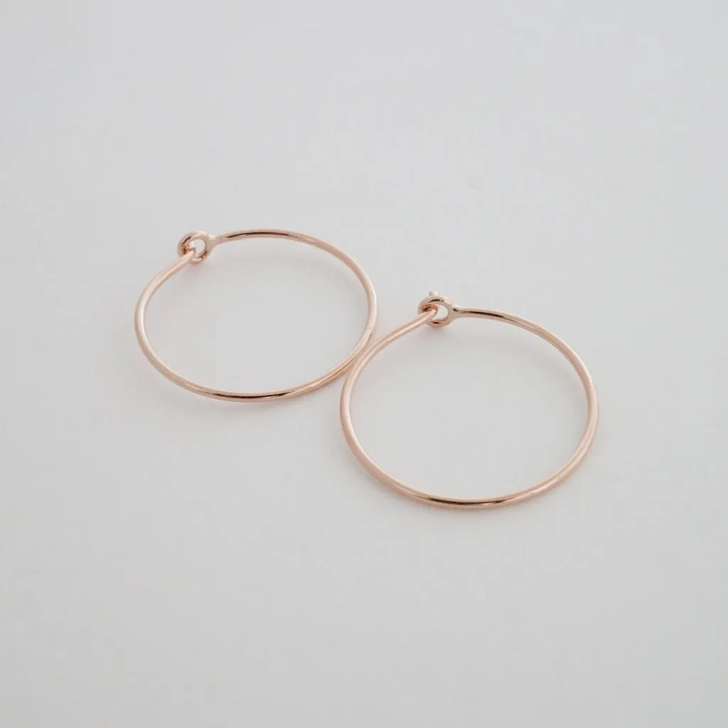 Everyday Hoops, 14k Gold