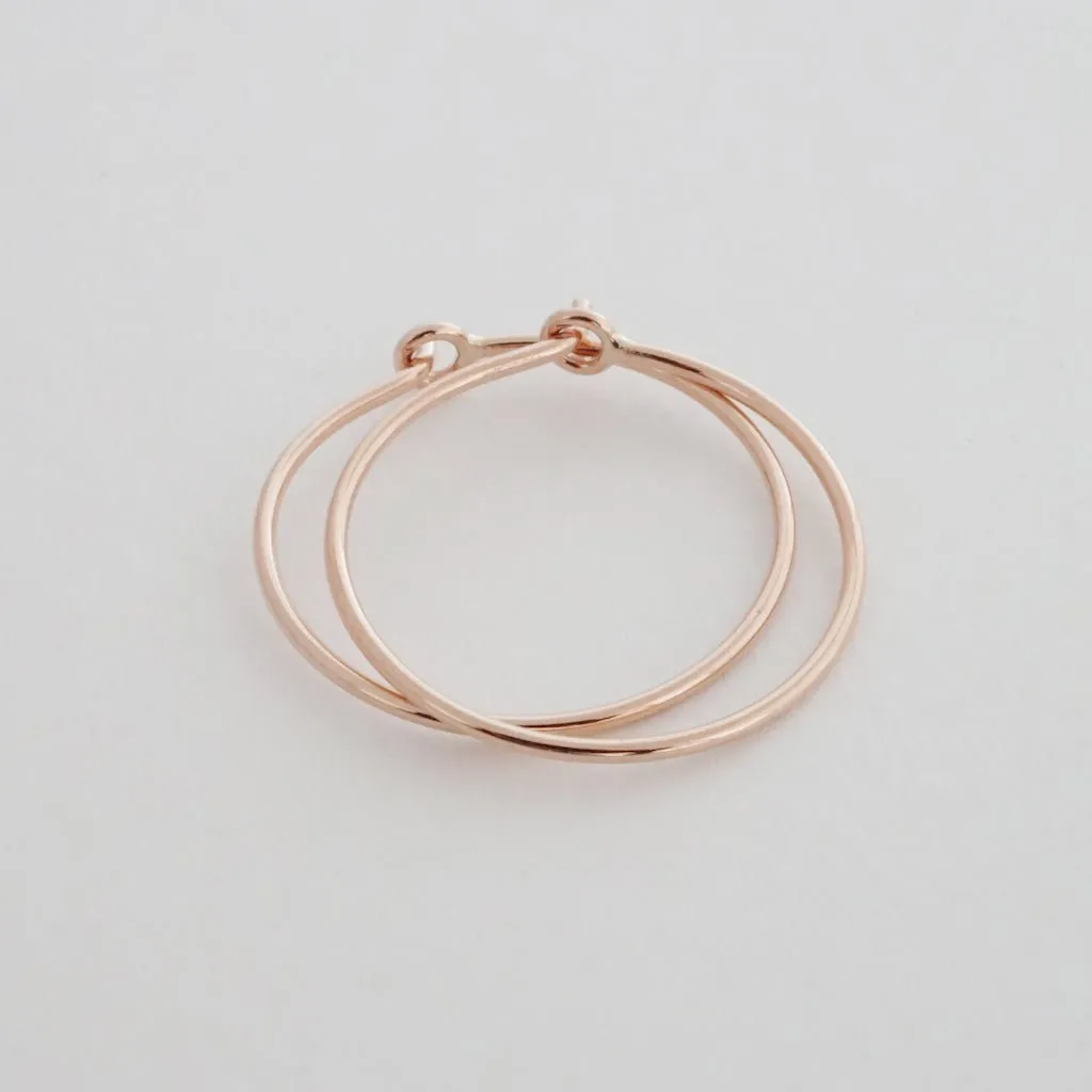 Everyday Hoops, 14k Gold