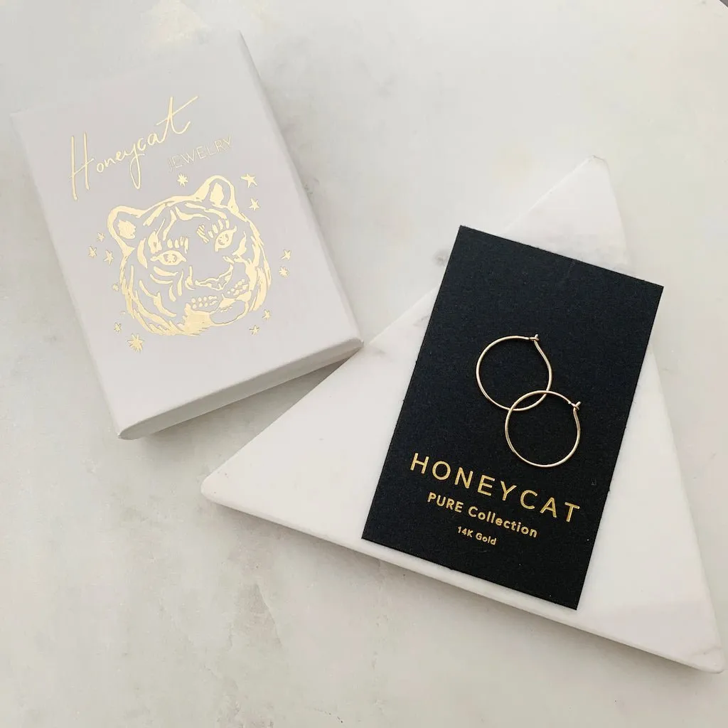 Everyday Hoops, 14k Gold