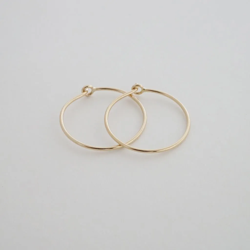 Everyday Hoops, 14k Gold