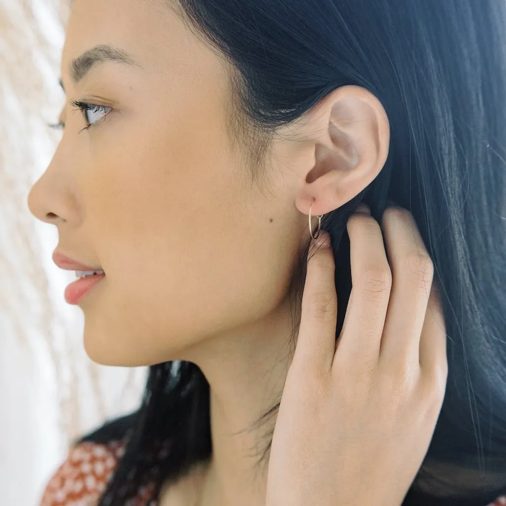Everyday Hoops, 14k Gold
