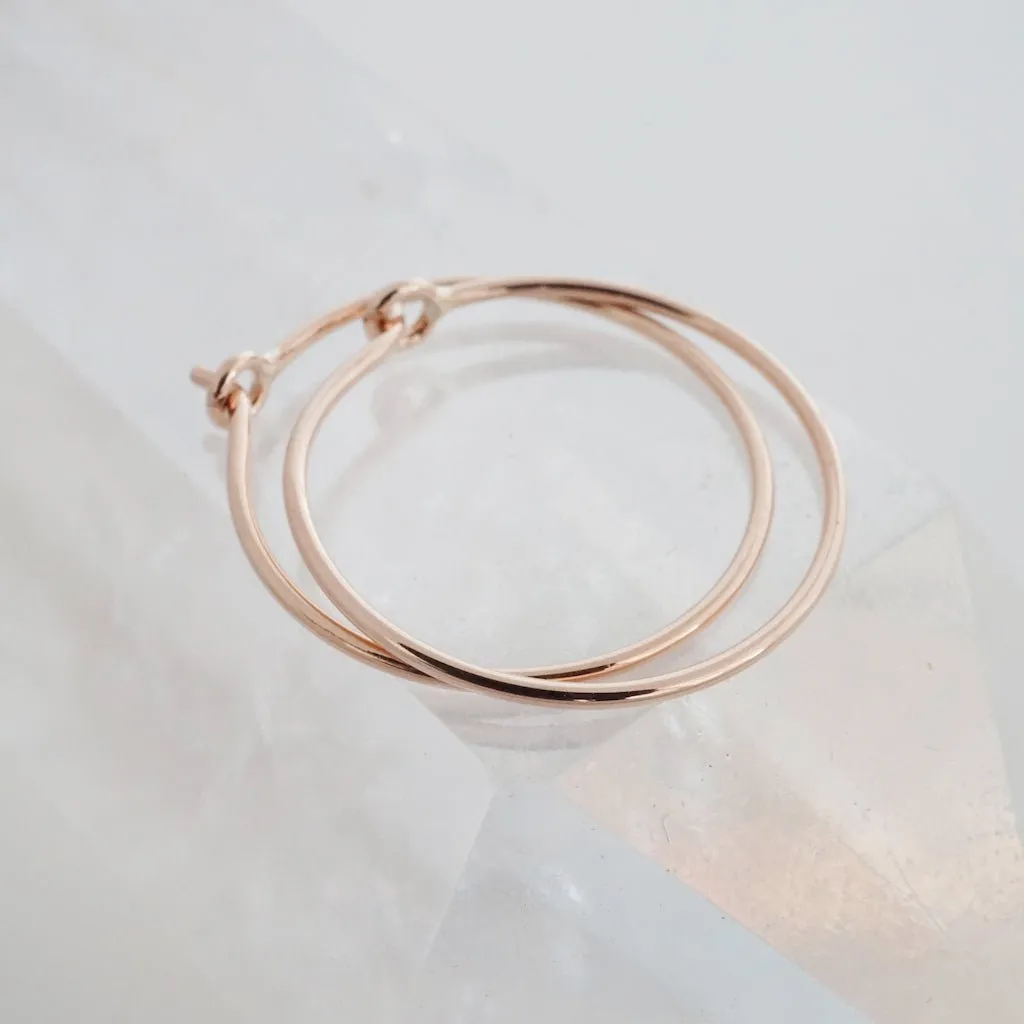 Everyday Hoops, 14k Gold