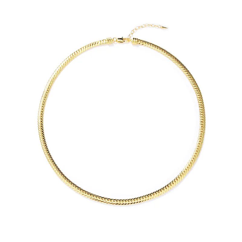 Flat Snake Chain Necklace (US)