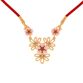 Floral Designed 18k Gold Necklace