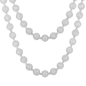 Frosted Bead Necklace - 10mm