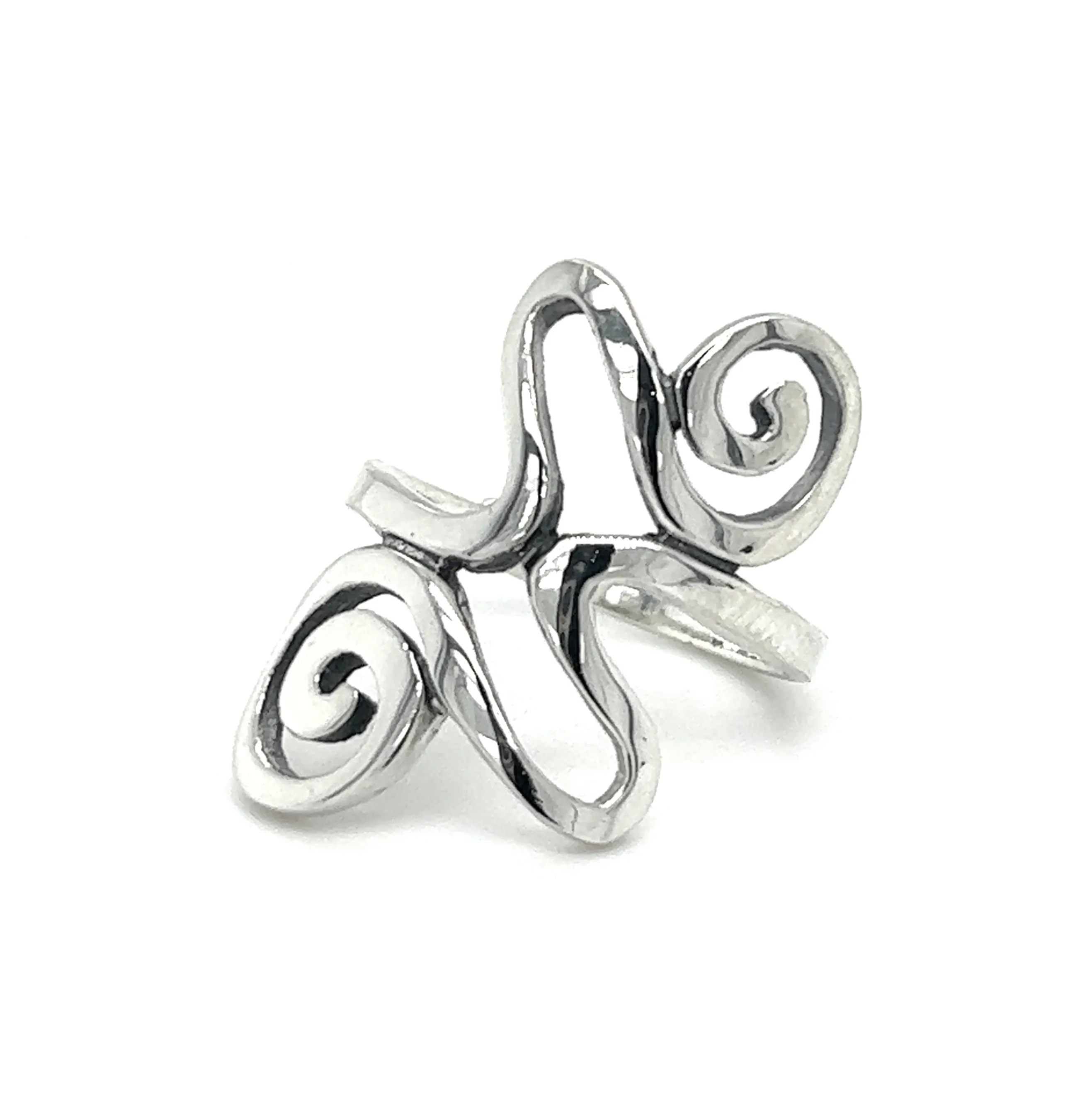 Funky Spiral Freeform Ring