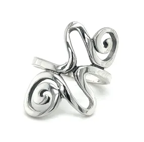 Funky Spiral Freeform Ring