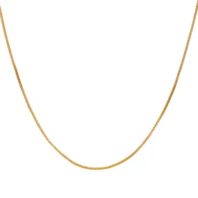 Gold Box Chain Necklace