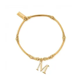 Gold Iconic Initial Bracelet - Letter M