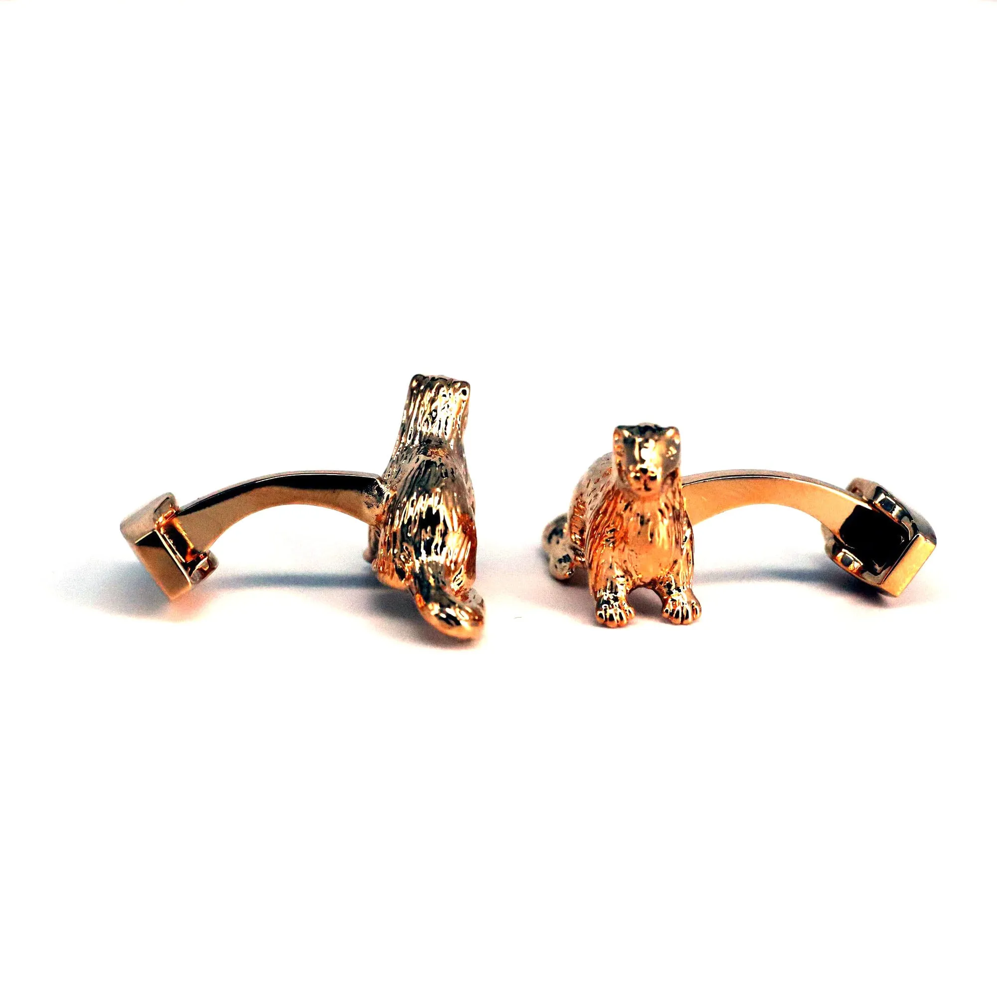 Gold Otter Cufflinks