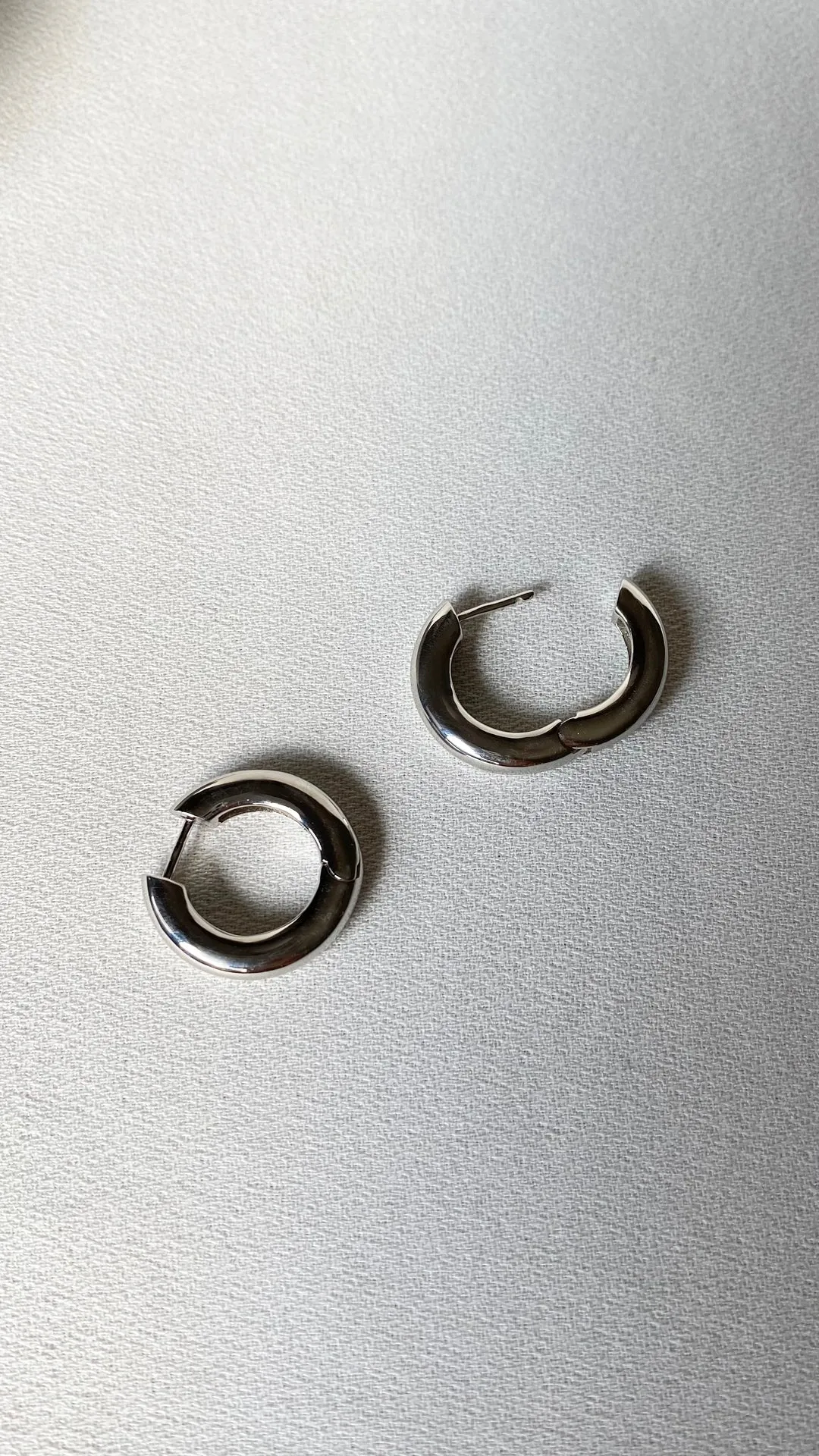 Haley Hoops Large Silver