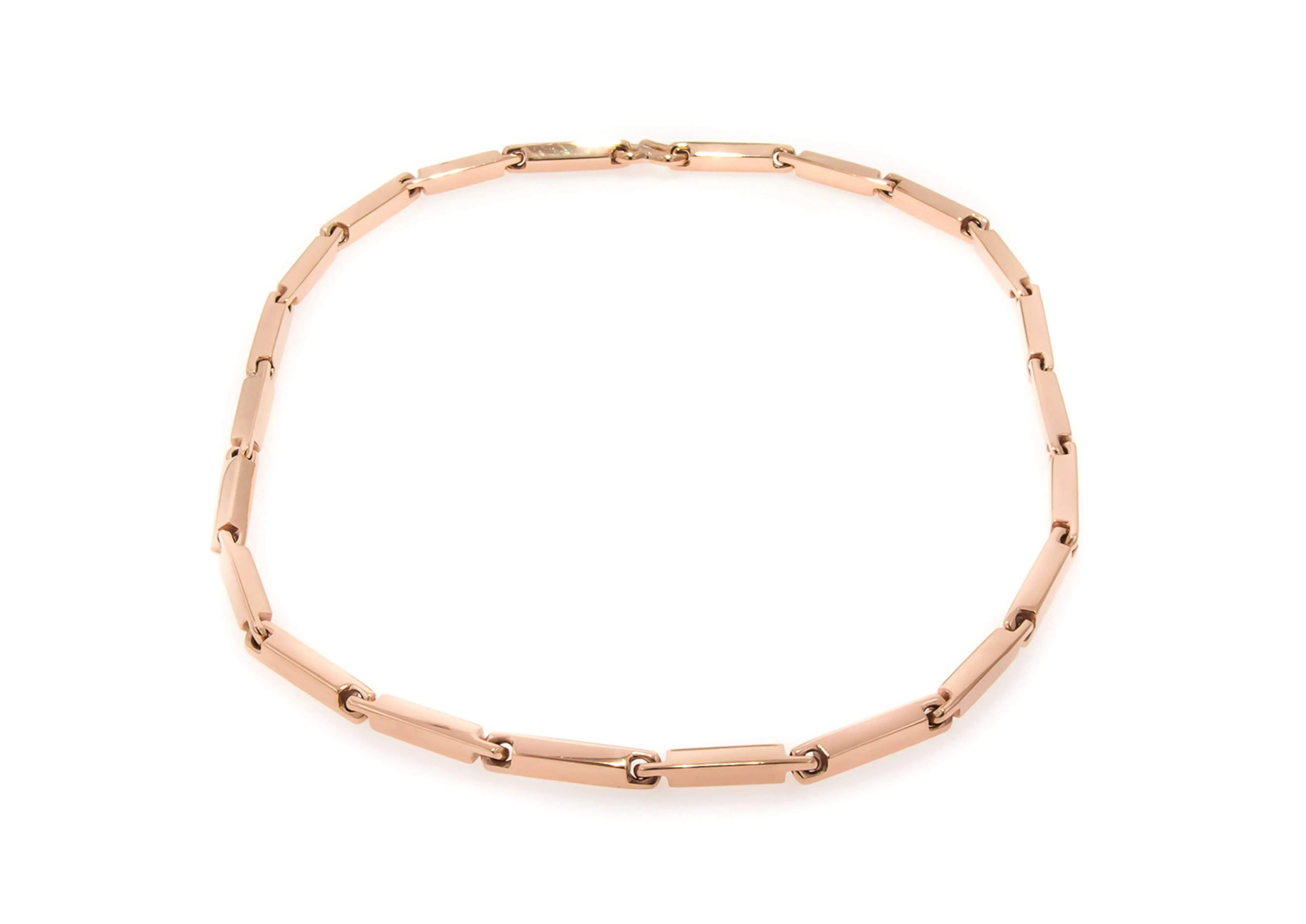 Hand Crafted Block Chain, Red Gold