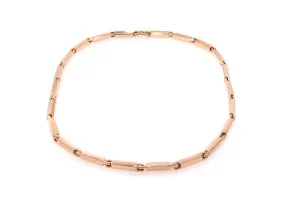 Hand Crafted Block Chain, Red Gold
