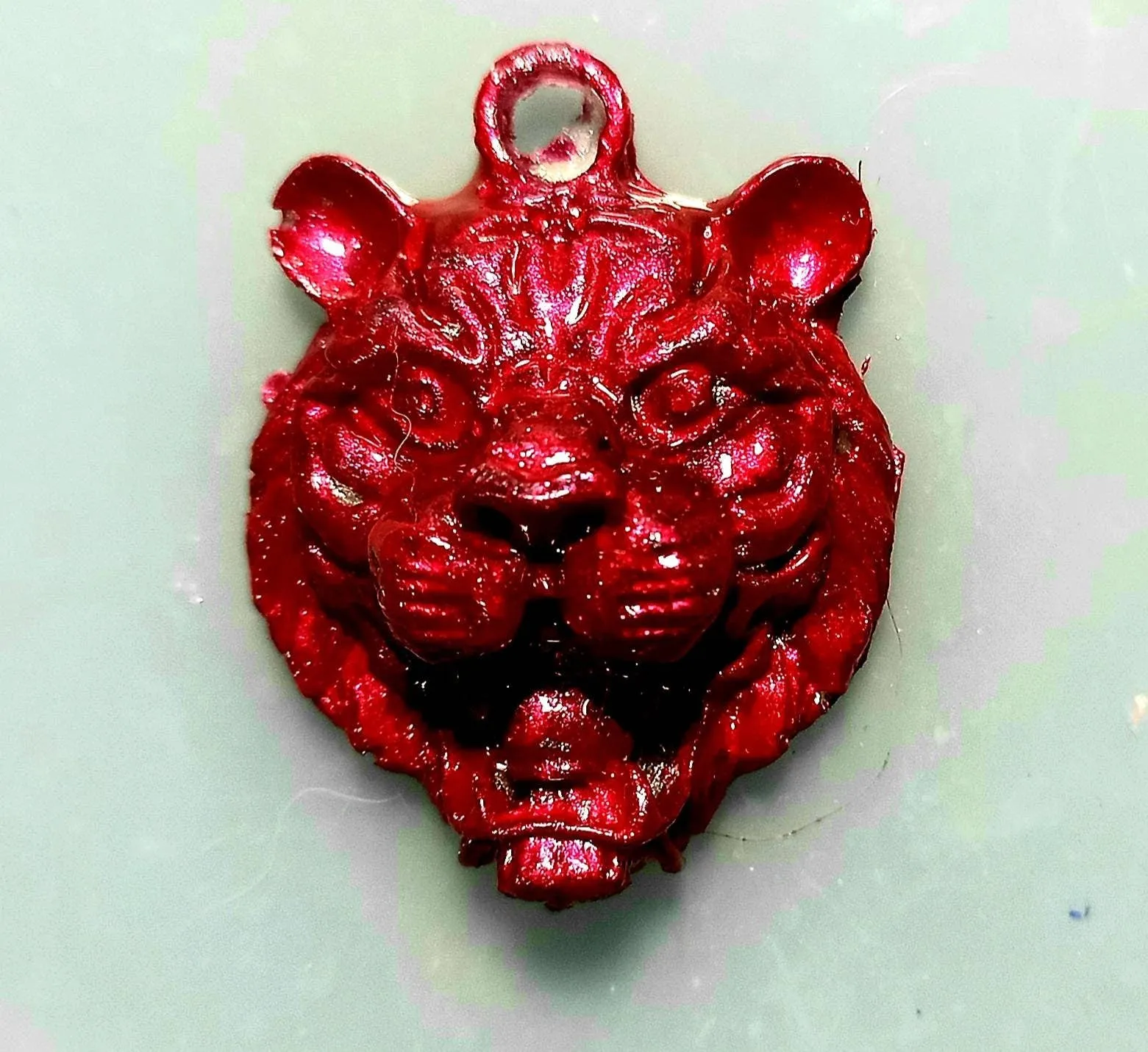 Handmade 1.4&quot; Growling Tiger for 2022 Chinese New Year Ornament/KeyChain/Magnet,Gift for Christmas/Birthday/ThanXgiving/Housewarming/Grads