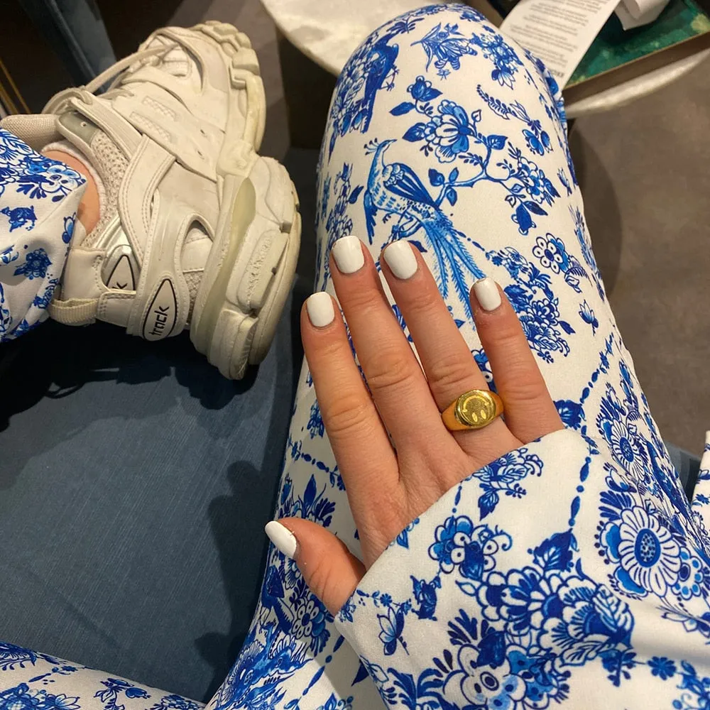 Happy Gold Signet Ring