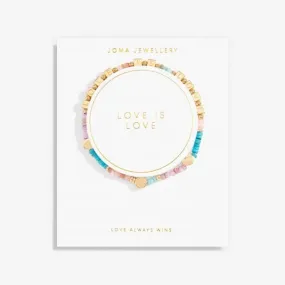 Happy Little Moments Love Is Love Gold 17.5cm Bracelet 7090