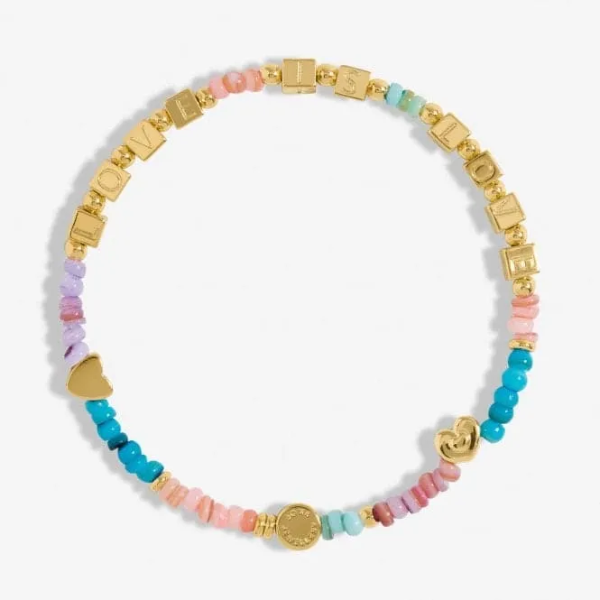 Happy Little Moments Love Is Love Gold 17.5cm Bracelet 7090