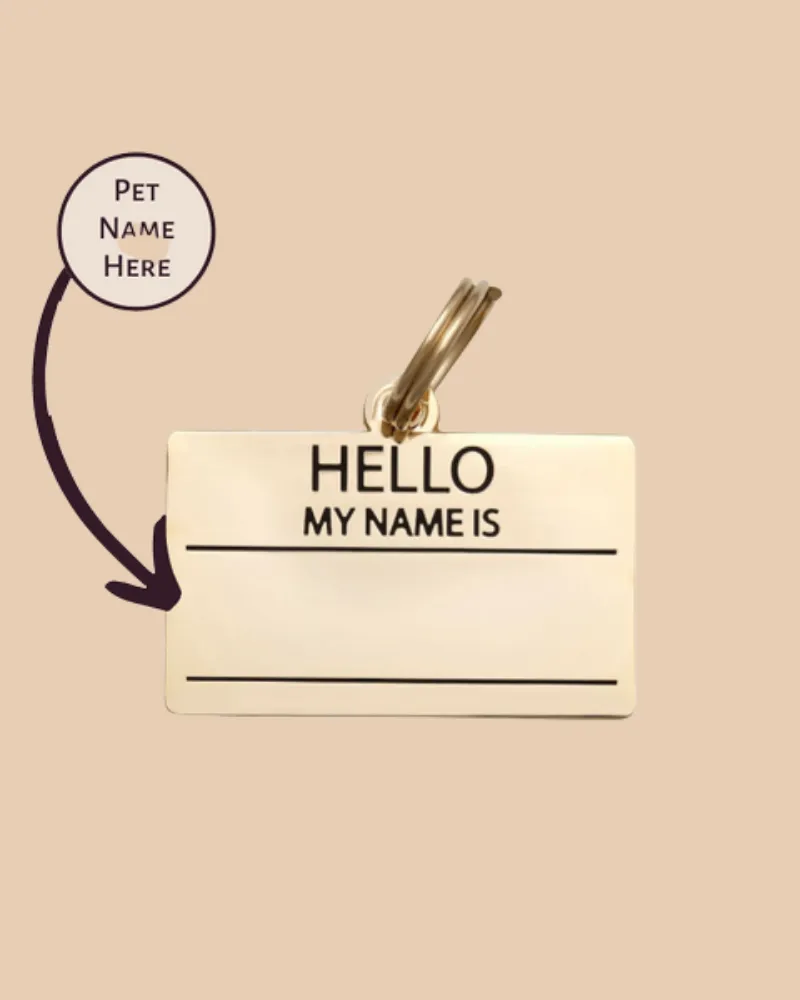 Hello, My Name Is ID Tag (Custom/Drop-Ship)