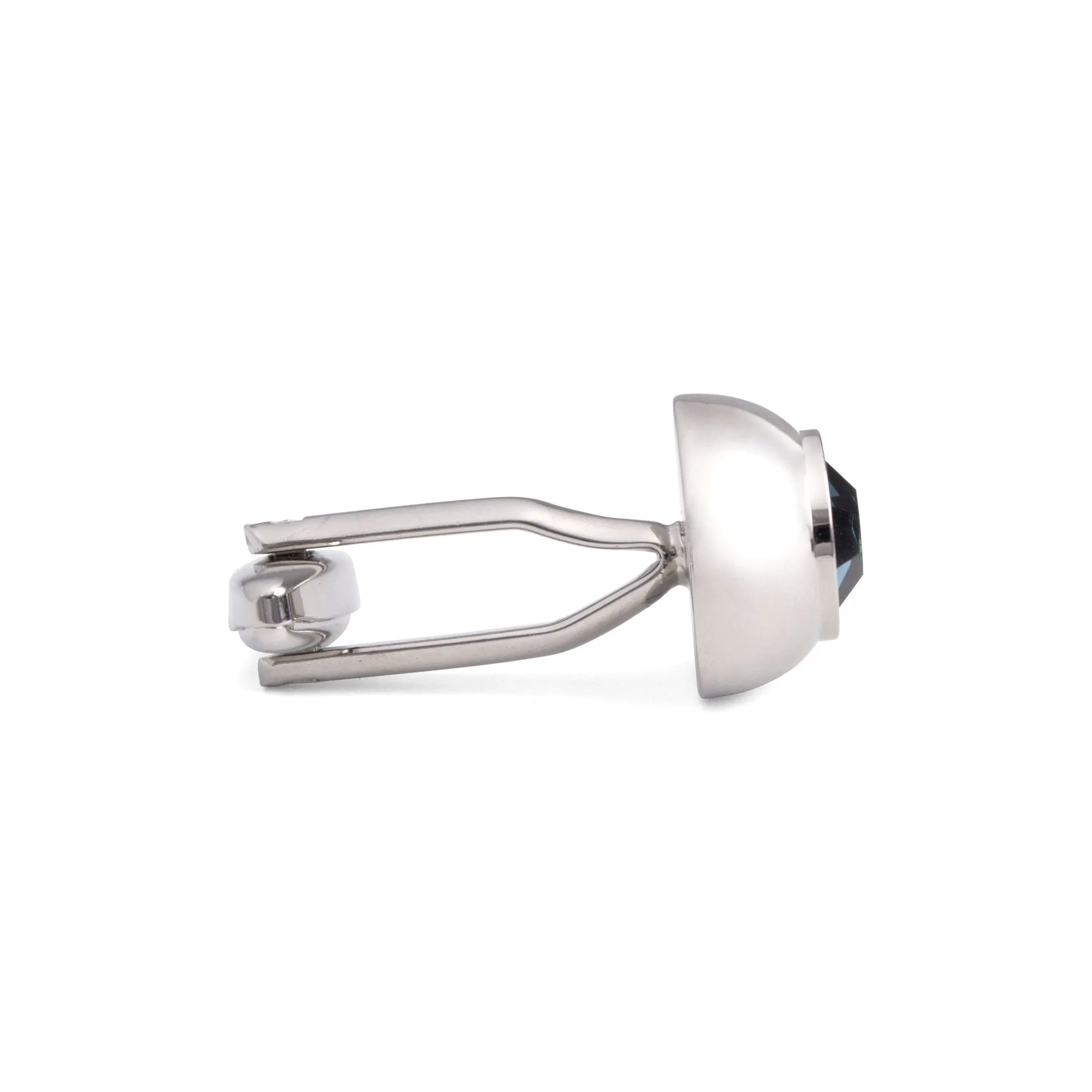 Hemisphere Cufflinks with Blue Crystals (Online Exclusive)