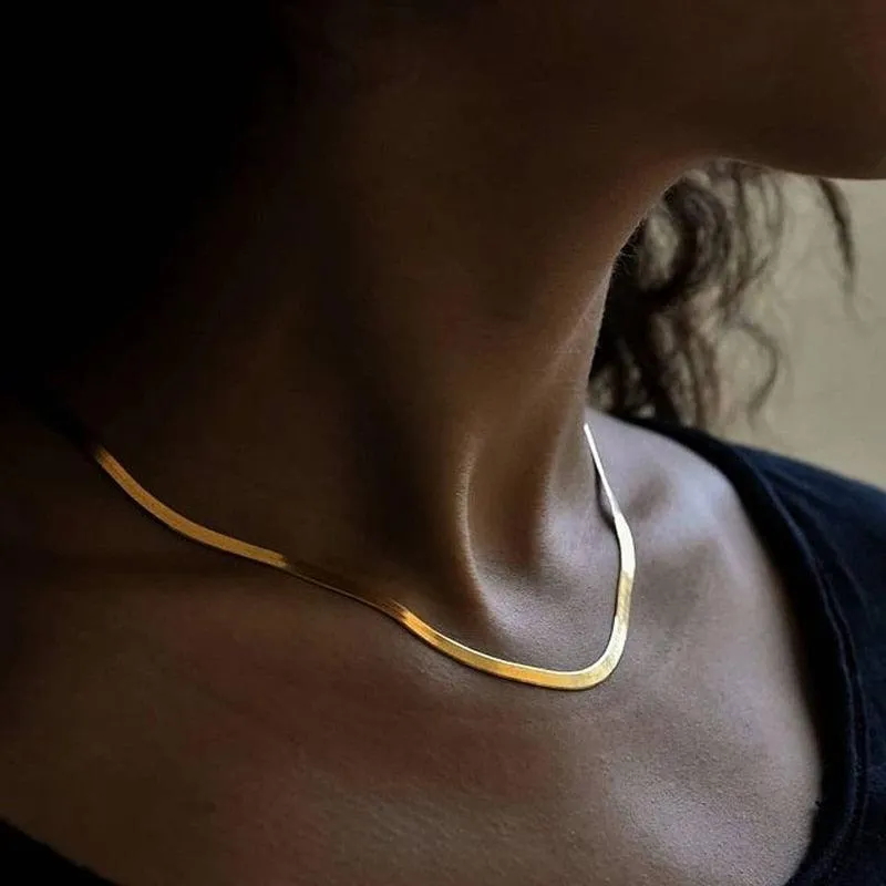 Hot Fashion Unisex Snake Chain Women Necklace Choker