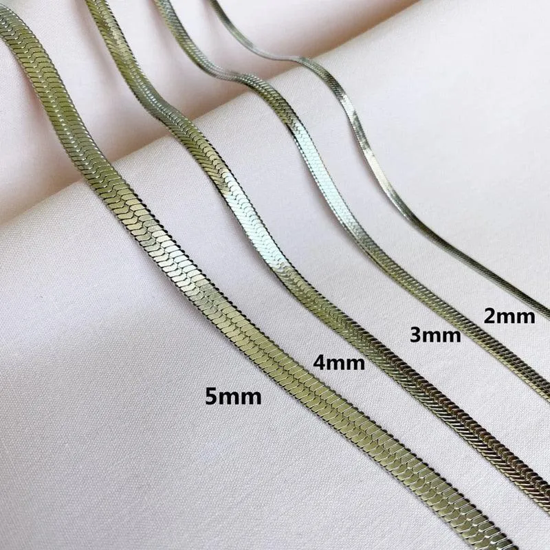 Hot Fashion Unisex Snake Chain Women Necklace Choker