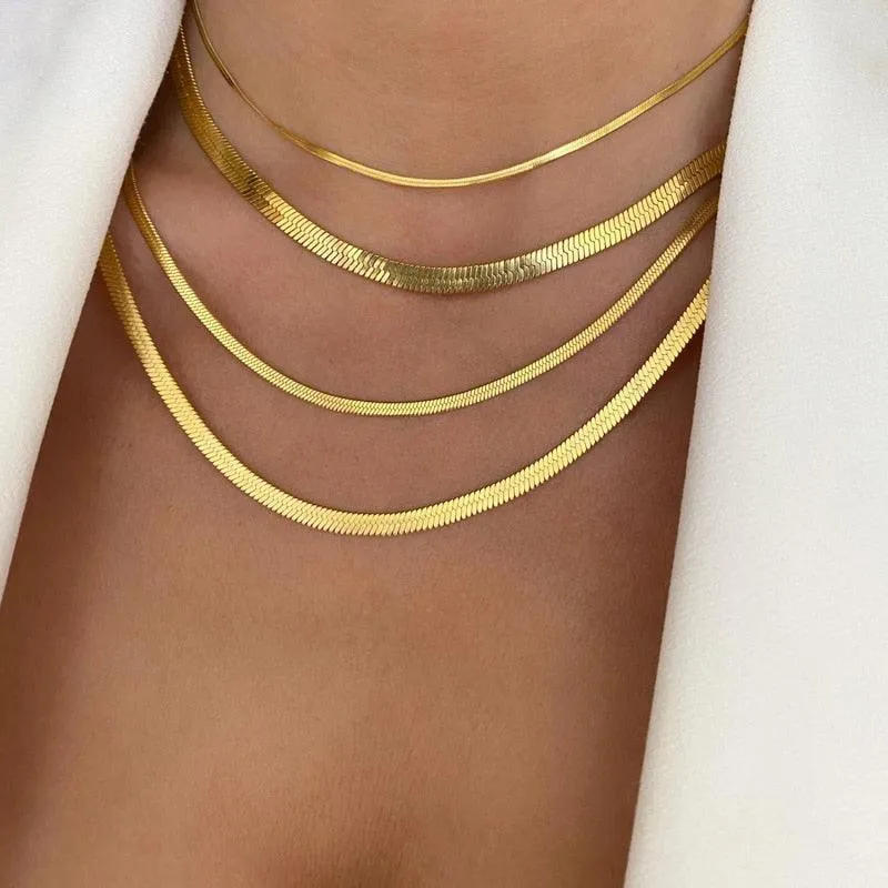 Hot Fashion Unisex Snake Chain Women Necklace Choker
