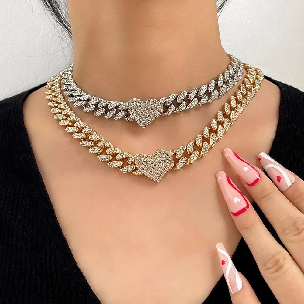 Iced Out Miami Link Choker Necklace