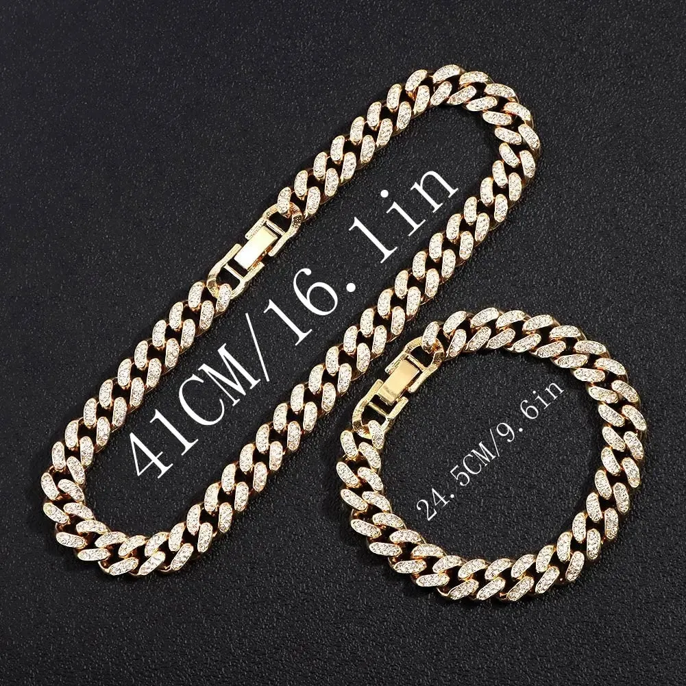Iced Out Miami Link Choker Necklace