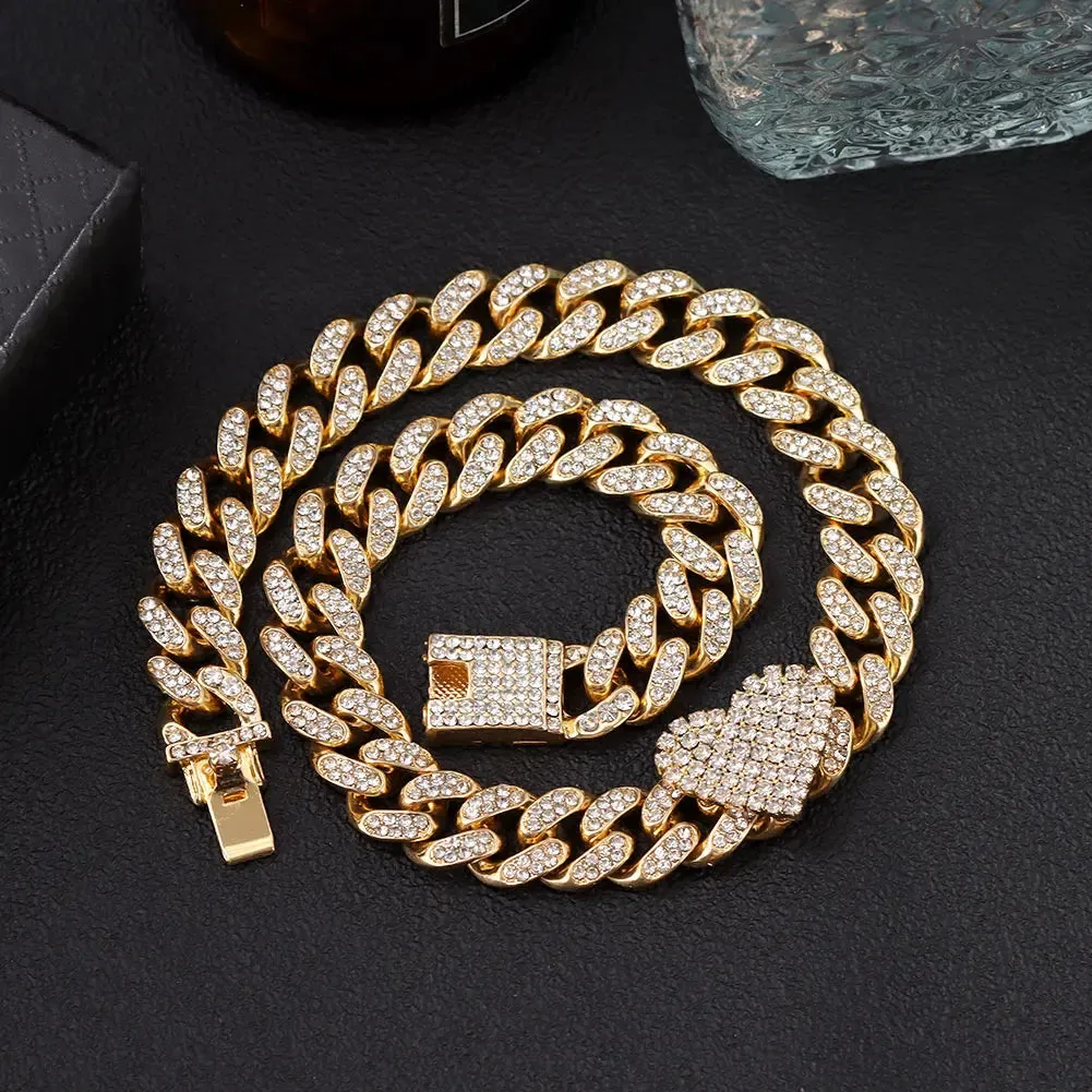 Iced Out Miami Link Choker Necklace