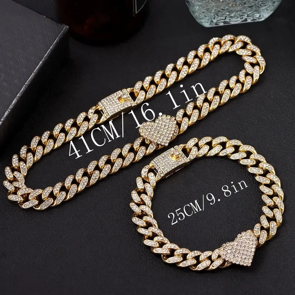 Iced Out Miami Link Choker Necklace